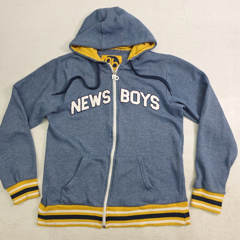 Newsboys "God's Not Dead" Christian Music Hoodie Full Zip Jacket Youth Kids Sz L